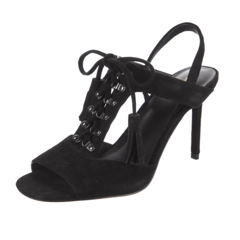 Diane Von Furstenberg Arabella Suede Lace up Heels